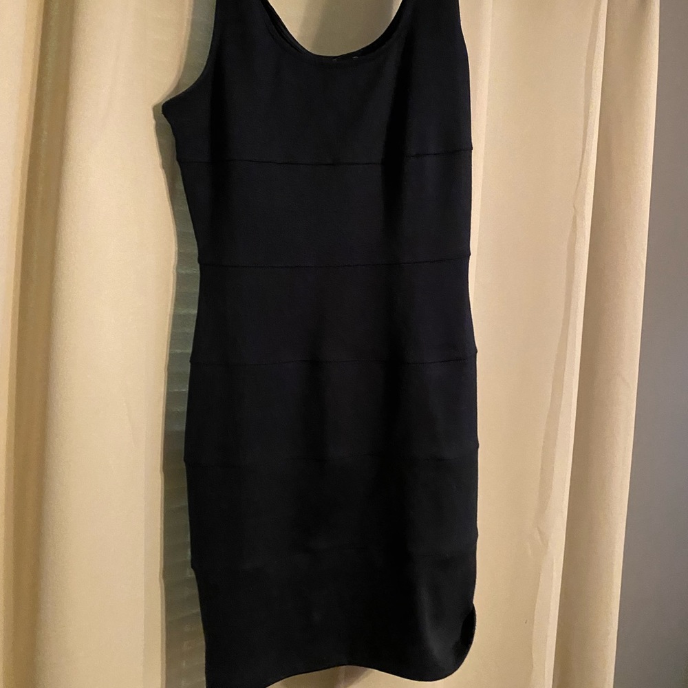 Fitted Navy Blue Dress